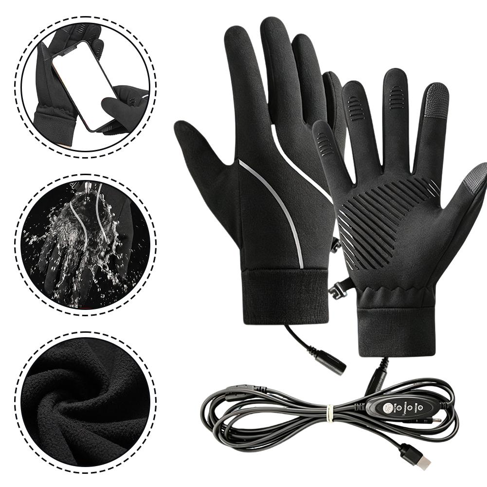 Heated Gloves Electric - Gants chauffants rechargeables, doublure polaire pour