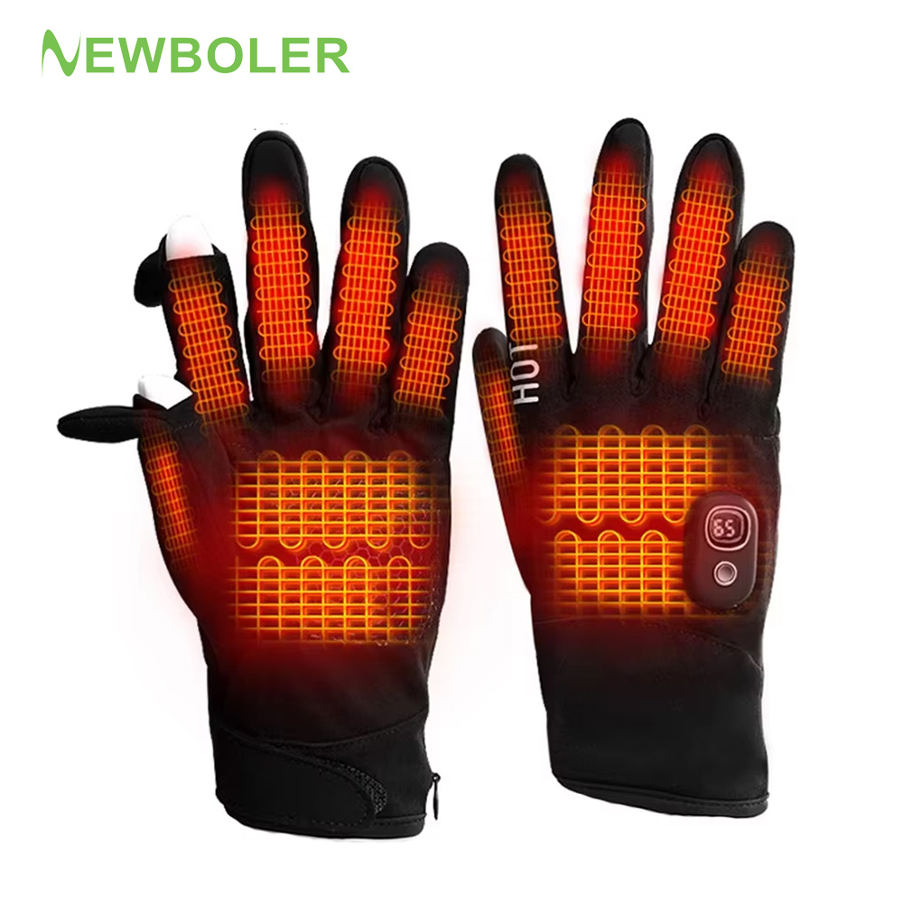 Heated Gloves Electric - Gants chauffants d'hiver unisexes, imperméables, coupe-vent,