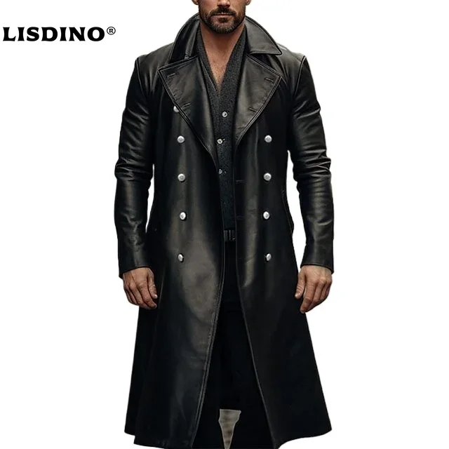 Winter Clothing Pk - Veste en cuir hommes hiver polaire