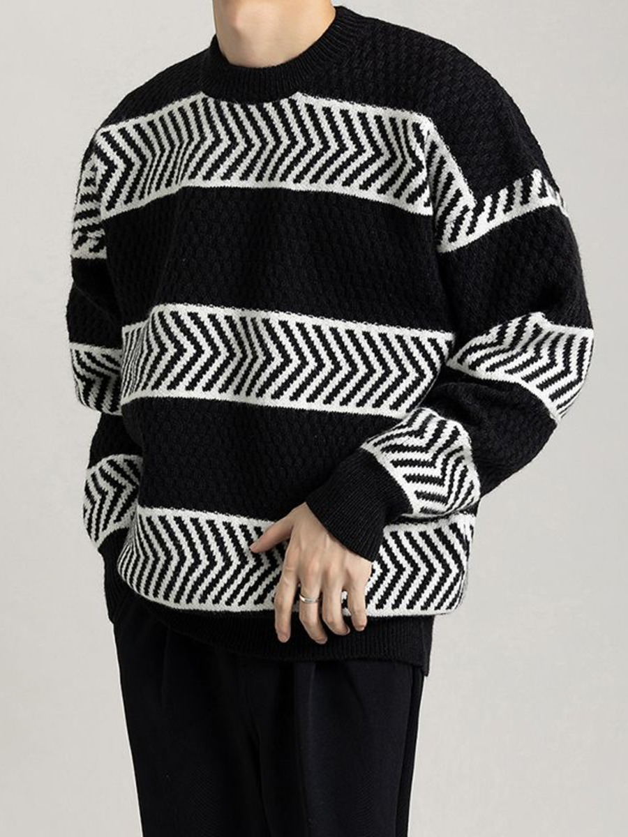 Pull Rayé Décontracté pour Hom - Winter Clothing Hong Kong avis et prix